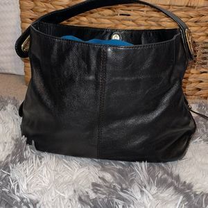 Antonio Melani Black Leather Handbag
